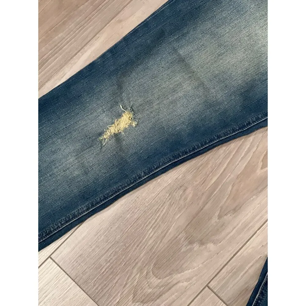 Gap Jeans, Disstressed, Real Straight, Size 28p, KB121‎ - Picture 3 of 5